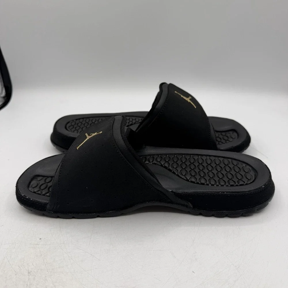 Air Jordan Hydro 2 Premier Slide Mens Mens Sz 13 Black/Metallic Gold Sandals